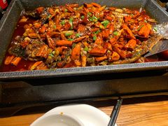 香辣烤江团鱼-江边诱惑巫山烤鱼(天通苑店)