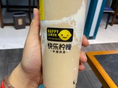 蛋糕忌廉珍珠奶茶大杯-快乐柠檬happylemon(熙地港店)