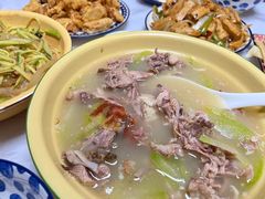 冬瓜鸭架汤-渔记熏肉大饼