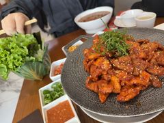 菜包石板五花肉-英兰朝族饭店(河南桥头店)