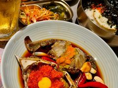 -草家酱蟹炭火烤肉店(珲春南路一店)
