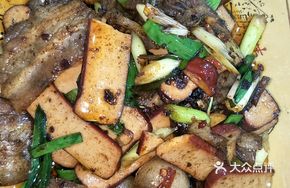 Egg Curd and Pork Belly Stir-fry