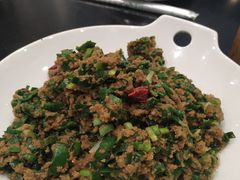 虾几炒大蒜苗-健眺小海鲜(临海后山店)