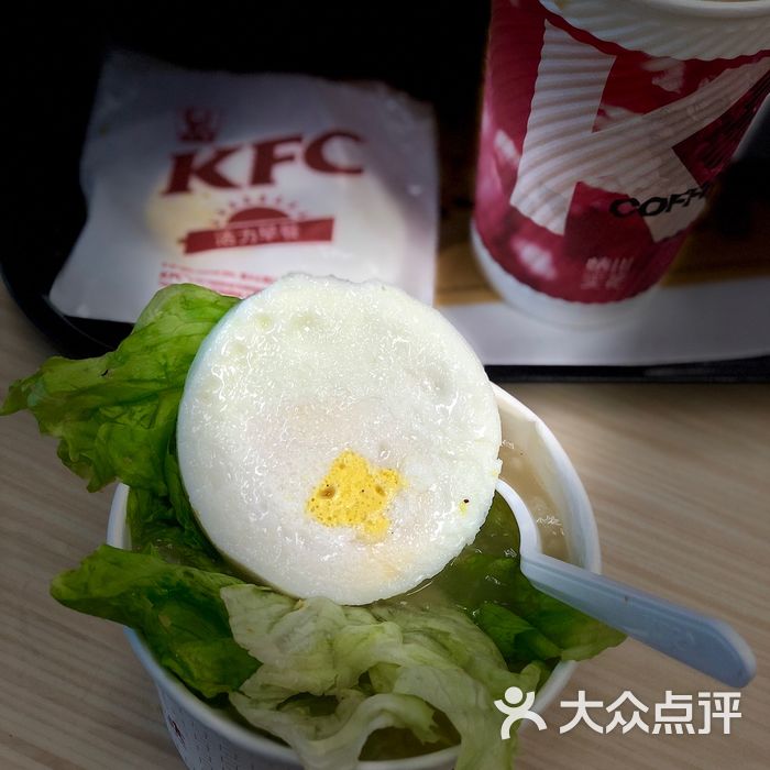 肯德基太阳蛋配香菇鸡肉粥图片-北京快餐简餐-大众点评网