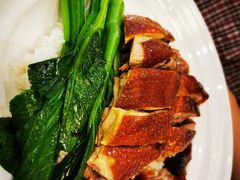 烧鸭油鸡双拼饭-香港新记茶餐厅(湖墅南路店)