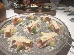 三年金钱火腿配大理手撕乳扇-泓0871臻选云南菜·味庄