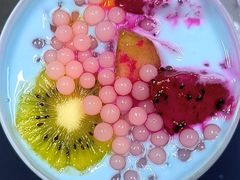 藻蓝椰香酸奶-溪边姑娘·拉丝酸奶水果捞(春熙路店)