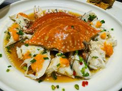 葱油红膏梭子蟹-骏莱海鲜鱼港(五角场店)