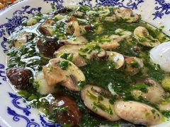 虾仁荠菜双菇-盐通酒家(金桥湾清水苑店)