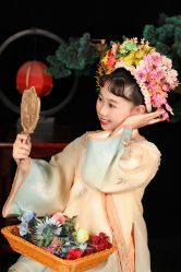 -后宫·古装汉服京剧儿童亲子全家福摄影