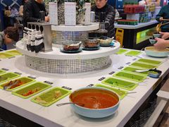 自助调料区-圣罗巴海鲜烤肉自助(新乡万达店)