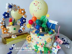 -卡比儿童蛋糕·心意定制·低脂零卡糖动物奶油FancyBALLOON(滨海店)