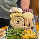 在青岛吃到韩剧同款烤牛肠 巨巨巨好吃！！！