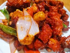椒香虾仁爆鸡球-陈傻子餐厅(世纪都会店)