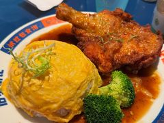 滑蛋生炸鸡肶饭-伯友茶记(中华广场店)