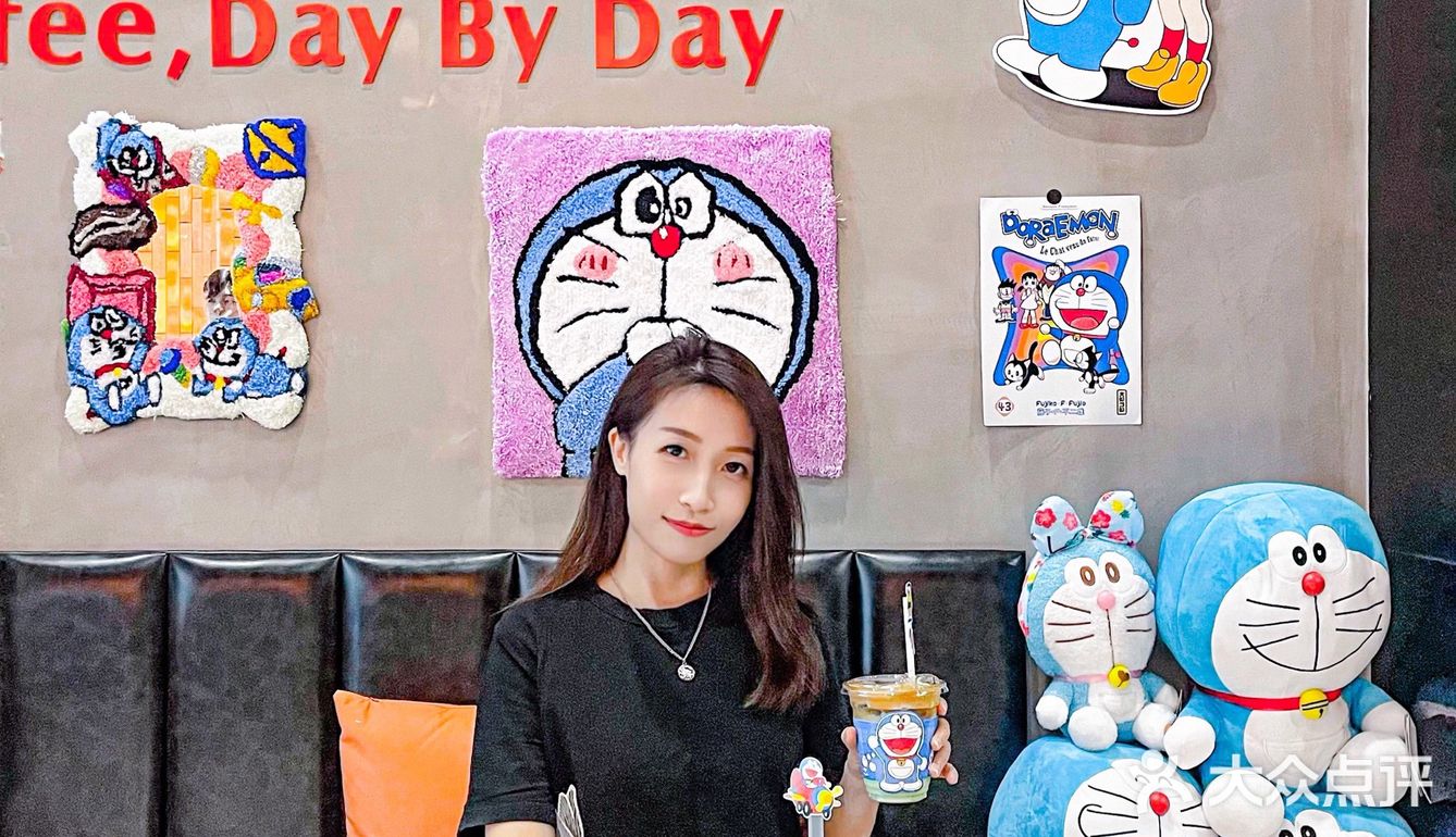 💙沉浸式哆啦A梦主题 蓝胖子陪我喝咖啡 