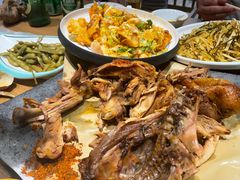 -民窑私烤土窑坑烤大公鸡