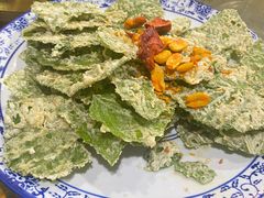 面拖桑树叶-天台徐家小吃