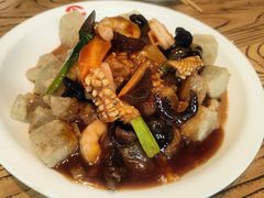 三鲜焖子-小船渔村•大连菜•大连焖鱼(明泽街店)