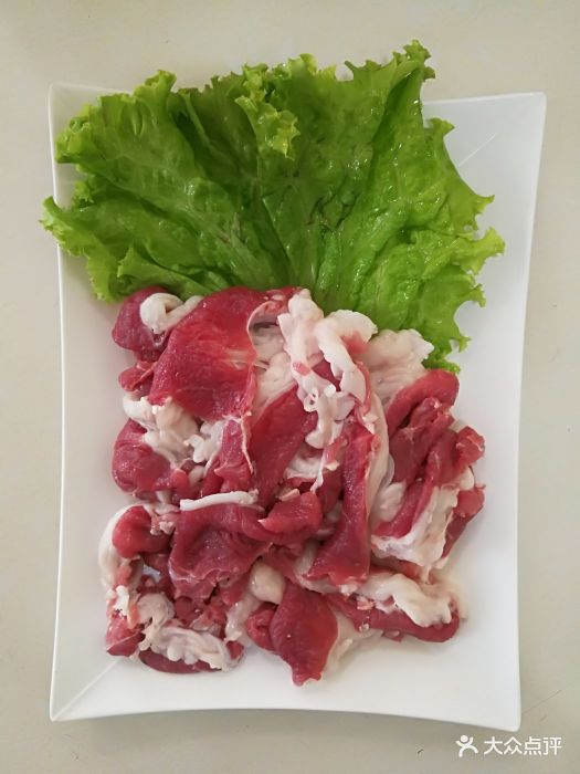 老北京涮羊肉手切羊肉图片