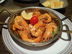 橄榄油蒜香煎虾-庐灶江南·江南菜·四合院Bistro(东直门·华侨夜泊君亭店)