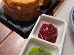 鸡蛋裹炸馒头片-小吊梨汤·北京菜·烤鸭(鸟巢店)