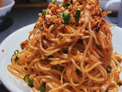 重庆鸡丝凉面-探鱼·鲜青椒爽麻烤鱼(天一广场店)