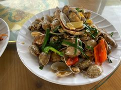 姜葱炒花甲-七鲜渔港美食餐厅(巽寮湾海景店)