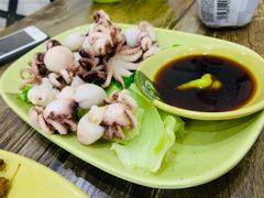 芥末白灼八爪鱼-贞姨美食·老字号海鲜大排档