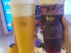 芒果酪酪&葡萄酪酪-LELECHA乐乐茶(上海五角场万达广场店)