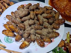 烤蚕蛹-天津乾毓德饭庄·清真传统炒菜·海鲜烧烤(咸阳路店)