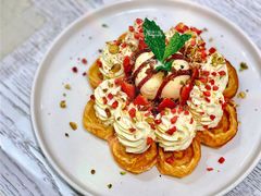 草莓芝士奶油冰淇淋华夫饼-娜娜家•Nana's restaurant (南开大悦城店)