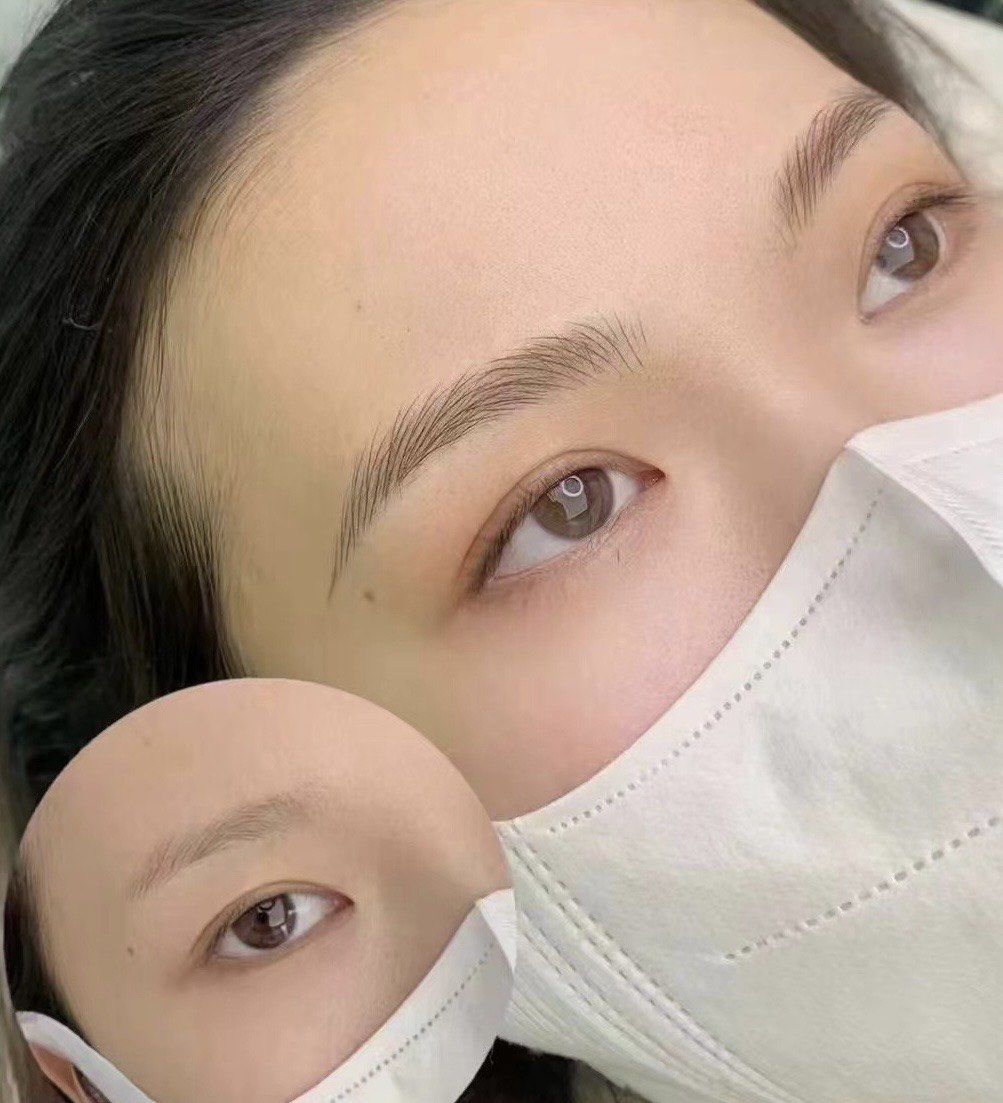 原生眉,即时效果