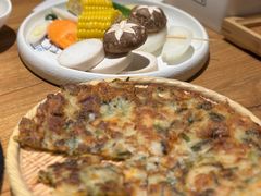 海鲜煎饼-炼火烤肉店
