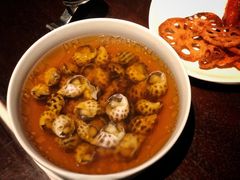 古越陈酿煮花螺-杭州西子湖四季酒店·金沙厅