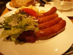 烤肠&nbsp;配菜土豆泥-兰特伯爵西餐厅·啤酒屋(方庄店)