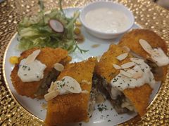 蘑菇芝士猪肉卷-花园饭店-西餐厅