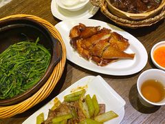 啫啫虾酱空心菜-熠盛粤味(永康路店)