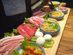 -明洞阿姨·韩式酱蟹烤肉·创意料理(三元桥店)