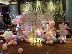 -七月气球布置订婚·宝宝宴· 求婚·生日布置(二七万达店)
