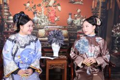 -后宫·古装汉服京剧儿童亲子全家福摄影