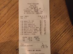 账单-Krčma Šatlava