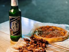 -劳动公园新疆人烤腰子