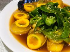 烧椒姜汁调蛋-阿庄新豫菜(航海东路店)