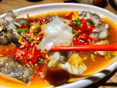 剁椒鱼头-老头儿油爆虾(金鹰世界店)