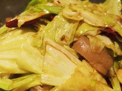 干锅手撕包菜-梁记粥铺(开元地中海店)