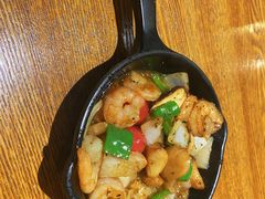 橄榄油爆虾仁-机器人火炉披萨