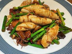 五花肉炒笔管-吕氏疙瘩汤·私家菜馆(慈云寺店)