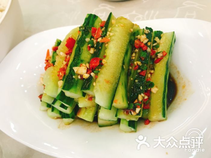 谢三姐啤酒鱼二十年品牌(西街总店)凉拌青瓜条图片 - 第1张