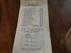 账单-The Meat & Wine Co Southbank(南岸店)